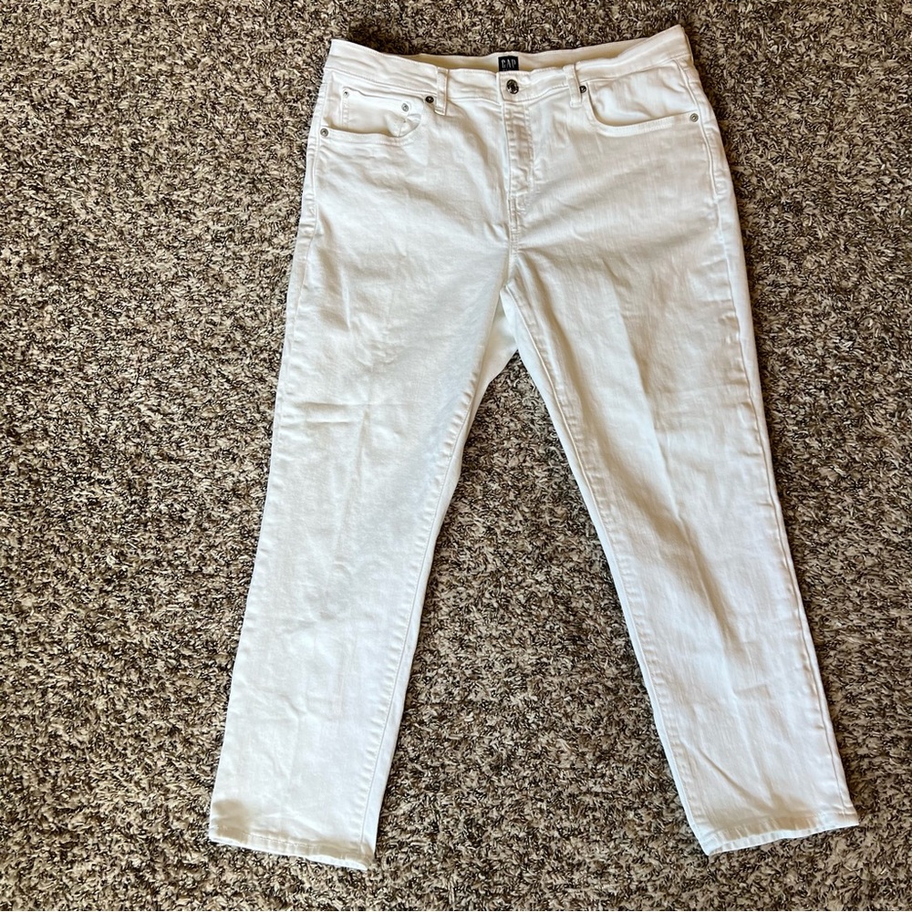 Gap Denim - 31 Girlfriend Jeans, White